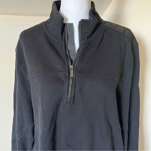 Men’s Calvin Klein Black Quarter Zip Sweater size Large - Picture 2 of 6